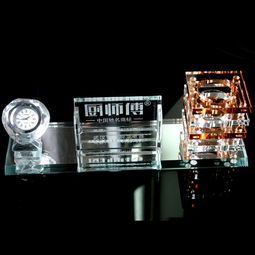 水晶筆筒三件套 融合文化創意與商務禮贈的精致之選